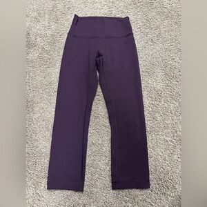 Lululemon Women’s Capri (23”) is Length Deep Purple/Eggplant Leggings, Size 2